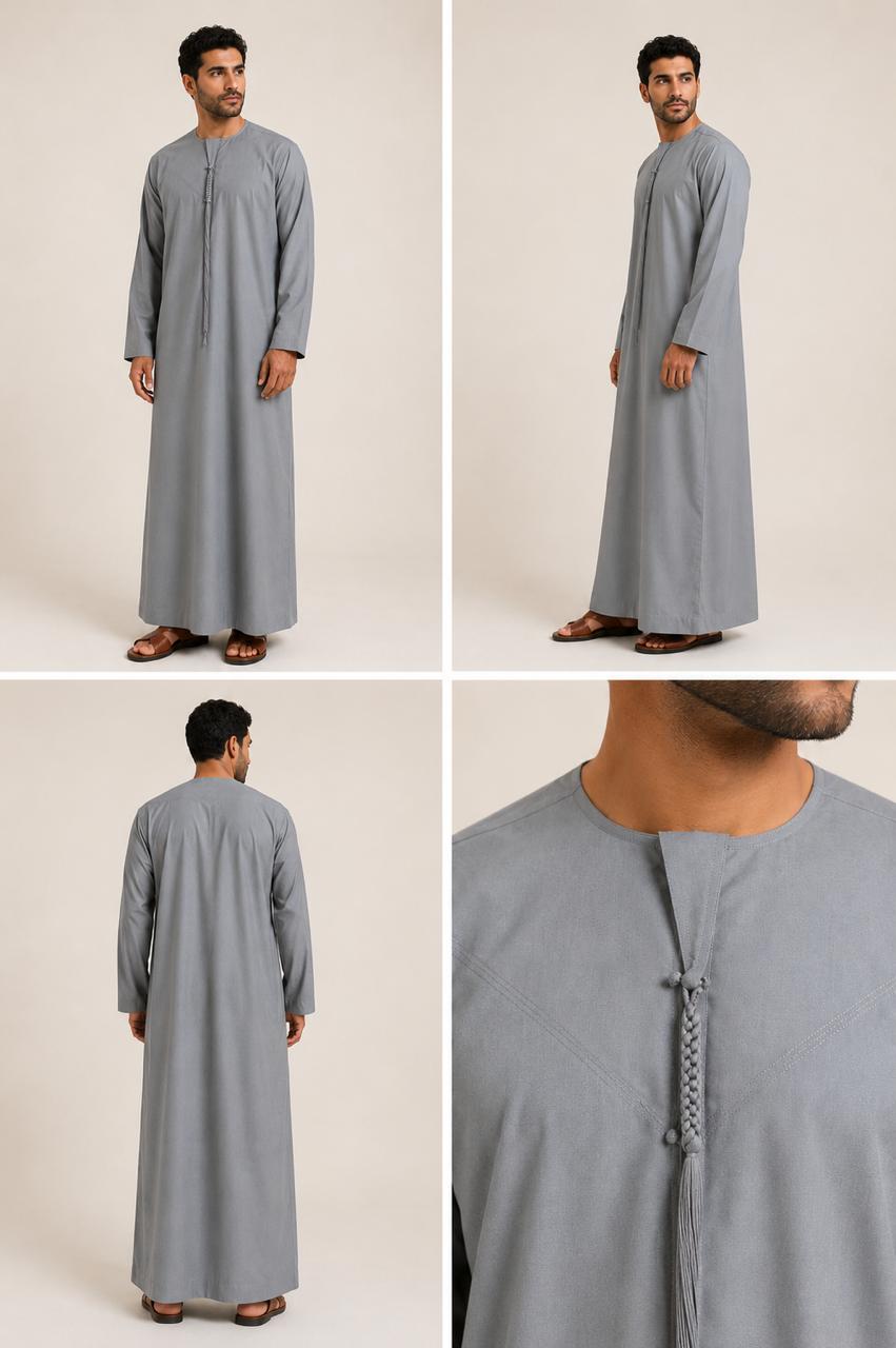Hamoodi thobe in grey